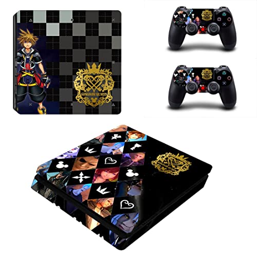 Igra Sora Kingdom Role-playing PS4 ili PS5 skin naljepnica srca za PlayStation 4 ili 5 konzola i 2 kontrolera Decal Vinyl V10717