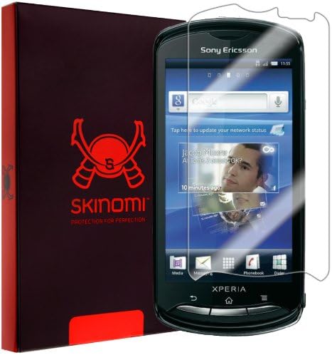 Skinomi zaštitnik ekrana kompatibilan sa Sony Ericsson Xperia Pro Clear TechSkin TPU HD filmom protiv mjehurića