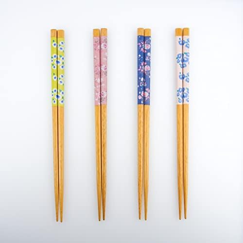 Sunlife štapići za jelo drveni štapići za višekratnu upotrebu cvjetni dizajn sigurni u mašini za pranje sudova 8,8 inča proizvedeni