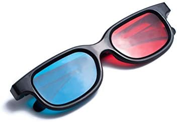 Klasične 3D naočare u crveno-plavoj boji za filmove i igre