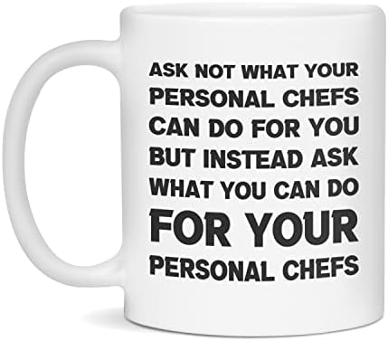 Smiješan sarcastičan poklon za lične kuhare ne pitajte, bijelo 11-uncu