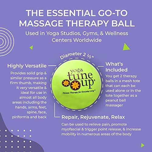 Yoga TUNE UP® Therapy Balls in Tote by Tune Up Fitness - masažne lopte za tačku okidača, tačku pritiska & amp; miofascijalno oslobađanje