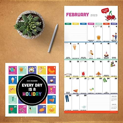 TF objavljivanje Svaki dan mini kalendar za odmor 2023. | 2023 Zidni kalendar 12 mjeseci | Veliki rešetki 2023 Kalendarski zid | Zidni