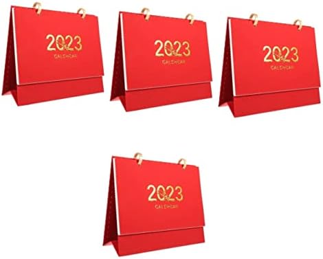 Magiclulu 4pcs 2023 kalendar Desk Kineski dekor Pocket Calender Desk Notepad Mini 2023 Kalendar Desktop Daily Planer 2023 Kineski