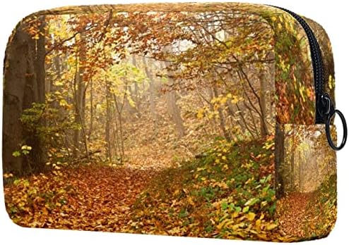 Tbouobt kozmetičke vrećice za žene, torba za šminku TOAL TOAL TORAČER Organizator, jesen šumski listopadni krajolik