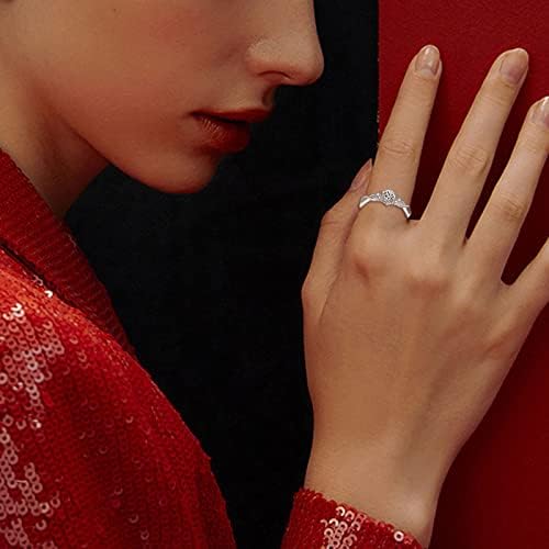 Držite prstenje zajedno otvoreni kraj prstenovi podesiva veličina par nosi Valentinovo prstenje prijedlog prstenovi Ženski prstenovi