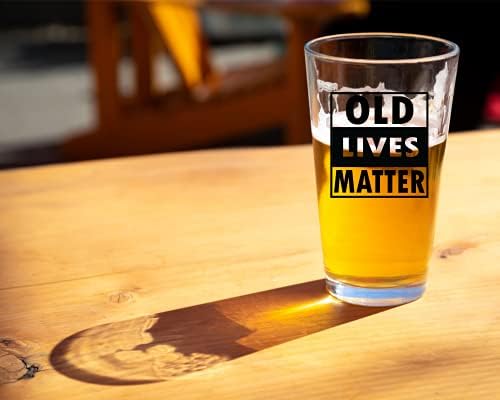 Old Lives Matter čaša za pivo - smiješni pokloni za penziju ili rođendan za muškarce - jedinstveni Gag pokloni za tatu, Djeda, starca