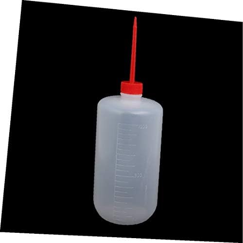 X-DREE 1000ml Plastična ravna Crvena kljuna za industrijsku flašu ulja za doziranje(Nova Lon0167 1000ml Plastična istaknuta ravna