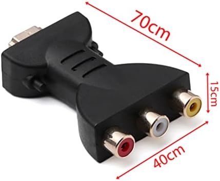 Muzrunq HDMI do 3 RCA adapter prijenosni HDMI to AV pretvarač HDMI to AV pretvarač Video audio adapter za audio - crvena bijela žuta.