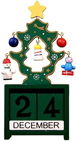 Creative Božić Pokloni drveni kalendar dekoracije mali Mini drveni Datum Božić dekoracije vrt skulpture & statue Patuljci