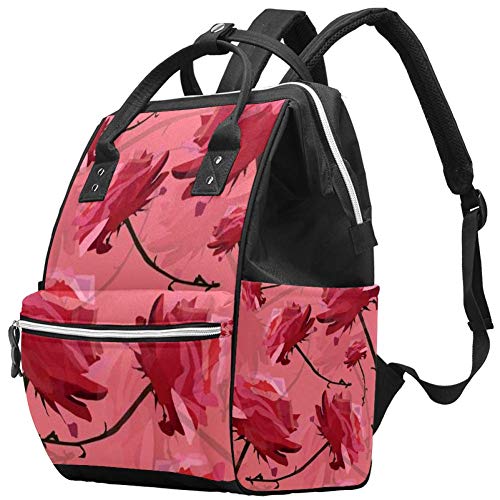 Prekrasne tropske pozadinske torbe za torbe za rukša na ruksaku Veliki kapacitet Nasperna torba za staračku torbu za negu djeteta