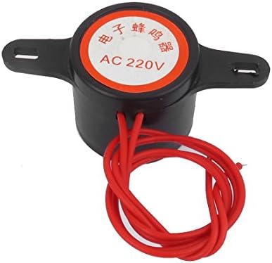 Aexit crno stanovanje AC 220V 2 žica industrijski Alarm diskontinuirani zvučni Zujalica 105dB