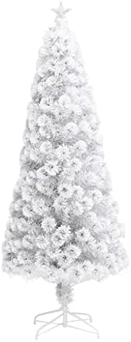 Vidaxl umjetno božićno drvce sa LED bijelom 82.7 optičkim vlaknima