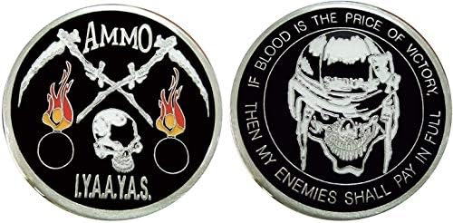 Ammo ako je krv cijena pobjede Challenge Kolekcionarni novčići logotip Metal Lucky Poker čips i poklon