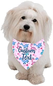 Tyymndwp Custom Funny Dog Bandana Personalizirani pas ovratnik za pse Trokut s šalkom Kerchiefs Dog Bib Pribor za pse Puppy Mačka