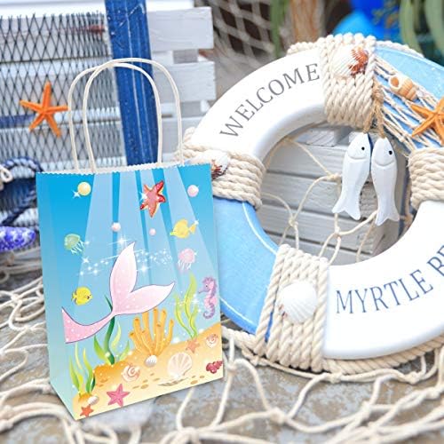 Sea Life poklon torbe potrepštine favorizira Goodie torba Party dekoracije za djecu Djevojke riba tematske rođendansku zabavu 18 paket