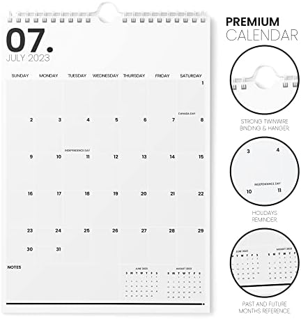 Premium kalendar 2023 - Premium debeli papir 11x17 2023 Zidni kalendar radi do juna 2024. - estetski zidni kalendar 2023-2024 mesečno