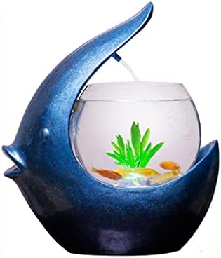 Wssbk Water Mini Fish Creative Aquarium Tank Office Ured za dnevni boravak dekoracija radne površine mali akvarijum