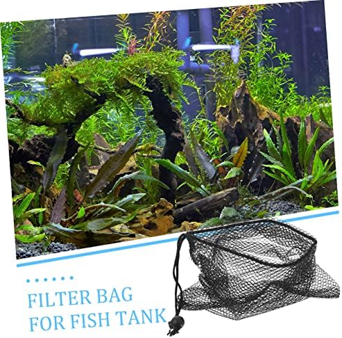 balacoo 6kom Filter za akvarijum sitna mreža cjedilo Crna cjedilo akvarijska dodatna oprema medijska torba za jednokratnu upotrebu