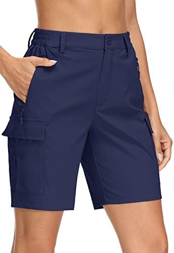 Magcomsen ženske planinarske gaćice Lagane kratke hlače za suhe golf kratke hlače 5 džepova na otvorenom ljetne kratke hlače