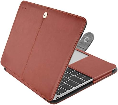 Mosiso PU kožna futrola kompatibilna s MacBook 12 inčnim kućištem A1534 s Retina zaslonom 2017 2015 izdanje, zaštitni štand portfelja,