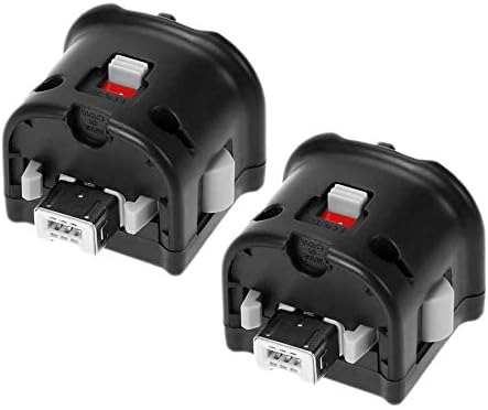 Aitoo Motion Plus adapter - [2 Pack] Vanjski daljinski motak plus senzor kontroler ADAPTE za wii wii u daljinski upravljač -black