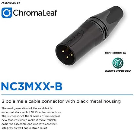 Mogami 2549 professional Studio kabl za mikrofon | XLR muški 3-pinski na XLR ženski 3-pinski | Neutrik Gold / 1.5 stopa / Crni / sastavljen