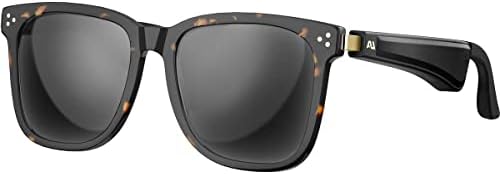 Ausiows Audio sunčane naočale, otvorene uši bežične slušalice, polarizirani objektiv, crna, sa kutijom za odlaganje