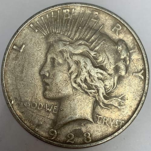 1923 D Mirovni srebrni dolar Prosječno cirkulirano 1 USD Prodavač VF-XF