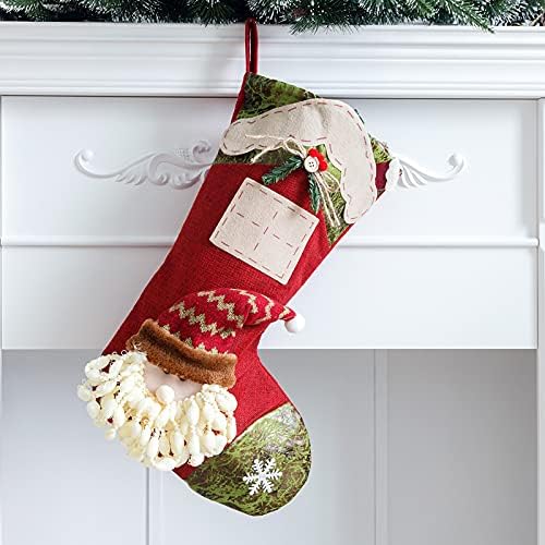 Veliki bombonski poklon torba DIY čarapa za božićnu torbu Dekoracije Božić Božić Božić ukrašeni vješalice za prozore za Windows