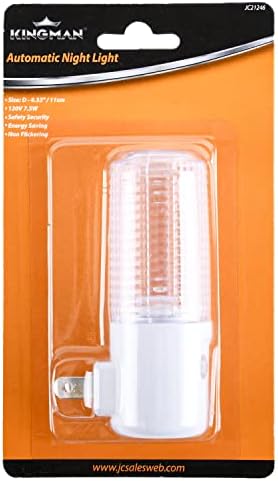 Kingman automatsko noćno svjetlo LED zidni utikač sa ambijentalnim svjetlom senzor od sumraka do zore
