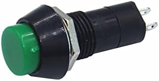 Gooffy Micro prekidač 100pcs PBS-11A 12mm Samo-zaključavanje plastičnog gumba za zatvaranje prekidača za zatvaranje prekidača 1A 250V
