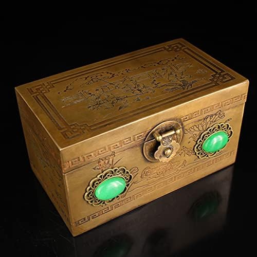6 TIBETAN HEMPLE KOLEKCIJE Old Brončani mozaički dragulj kutija za skladištenje nakita kutija za čaj uredski ukrasi uredski grad Exorcizam