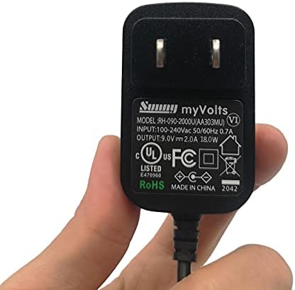 Myvolts 9V adapter za napajanje kompatibilan sa / zamjena za Brother pt-1650 štampač naljepnica - US Plug