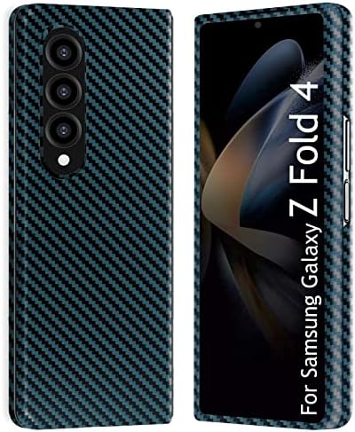 Kaisenkec tanak slučaj kompatibilan sa Samsung Galaxy Z Fold 4, karbonska vlakna ultra tanka za z preklop 4 7,6 5g, mat plava