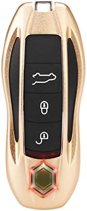 Daljinski Flip Key Shell Case Privezak Za Ključeve Za Porsche Cayenne / Macan/Macaroon / Para Car Key Case Cover Protector Shell Gold