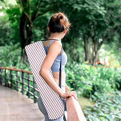 Vježba Yoga Mat torba tote Carry sa naramenicom apstraktna zelena & amp; narandžasta torba za prostirku za jogu