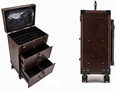 N / A kolica za šminku za kolibu za šminku univerzalni kofer kofer kofer kofer kofer kofer kofer kofer kofer (boja: smeđa, veličina
