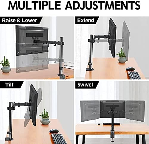 Montiranje stola za jedan Monitor & amp ;Samostojeći paket Postolja za dva monitora