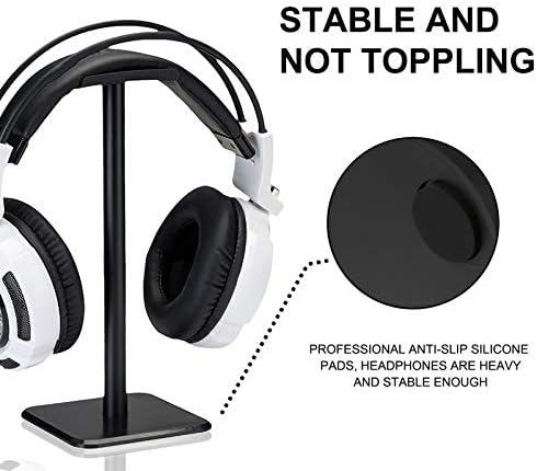 Mobestech 1pCheadset Desktop glazbeni slušalica za igre za igre koji podržava ne-home glavu sa bazom za slušalice Black stol nosač