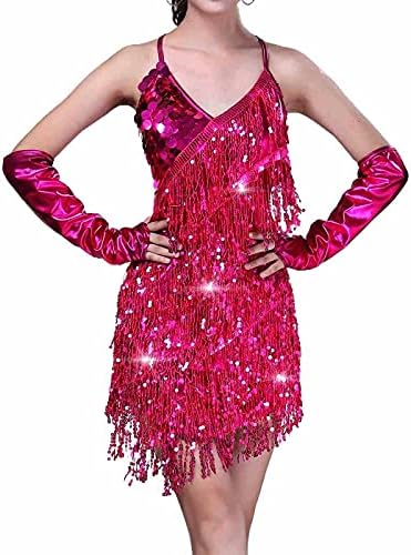 Barode Sequin Fringe suknja haljina suknja festival rave outfit karnevalskih stranačkih kostimi za žene