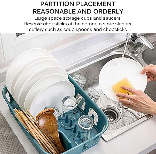 PDGJG Nova velika kuhinjska kuhinjska kuhinjska ploča nosač pribor za pribor za jelo odvod za pohranu Odvodnik kuhinjskim priborom