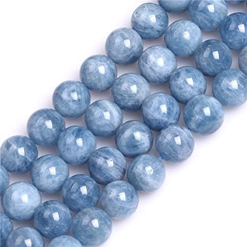 GEM-Inside Natural 12mm Blue Aquamarine Quartz Gemstone Loose Beads Round AA Grade Crystal Energy Stone Power for nakit Making 15