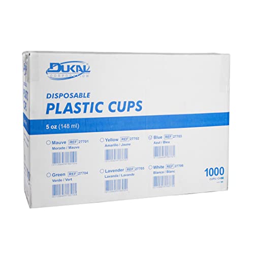 Dukal Dental Plastic šalice za piće 5 oz, Bijela