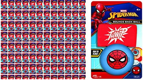 Ja-Ru Marvel Spiderman Sportska zgloba Nazad Back Bang Bang Super Heroes Povratak Kuglice Igračke, izdržljivi noga za pjenu priključena