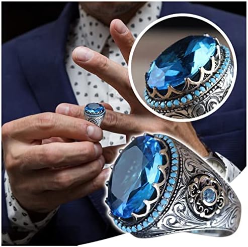 Pun prst prsten za žene okrugli prsten prsten veliki dijamant prsten dragi kamen prsten Prstendiamond poklon prsten Vintage dijamantski