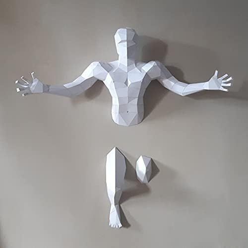Wll-dp prihvaćaju ljude 3D papir modelira kreativni geometrijski zidni ukras DIY papir trofejni papir skulptura ručno rađena igra