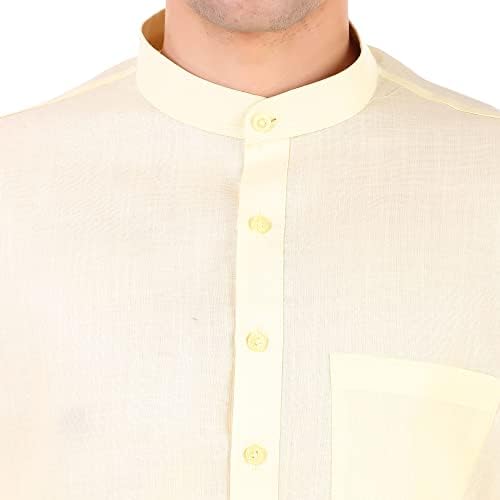 Skavij pamuk casual kurta pidžama za muškarce indijska etnička odjeća za ljetnu odjeću