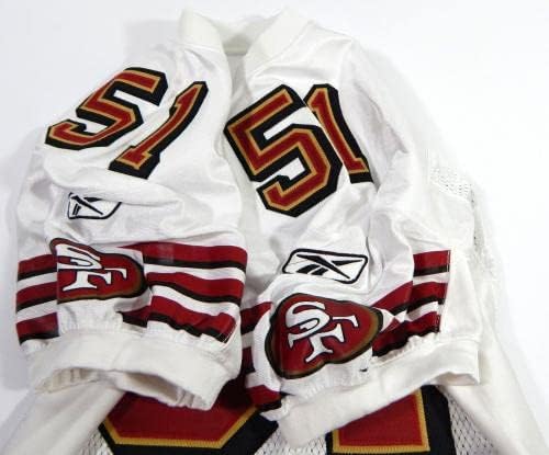 2006 San Francisco 49ers Dixon 51 Igra izdana bijeli dres 60 S P 44 78 - Neintred NFL igra rabljeni dresovi