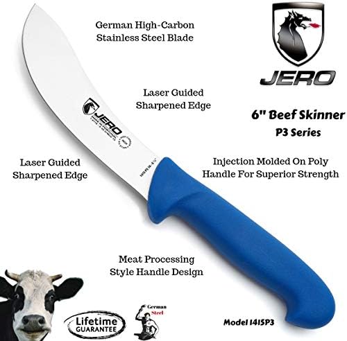 Jero mesar serije P3 - 6 goveđi nož - komercijalni mesni nož - čvrsta jezgra ubrizgana polimerna ručka za čvrstoću - njemačka oštrica